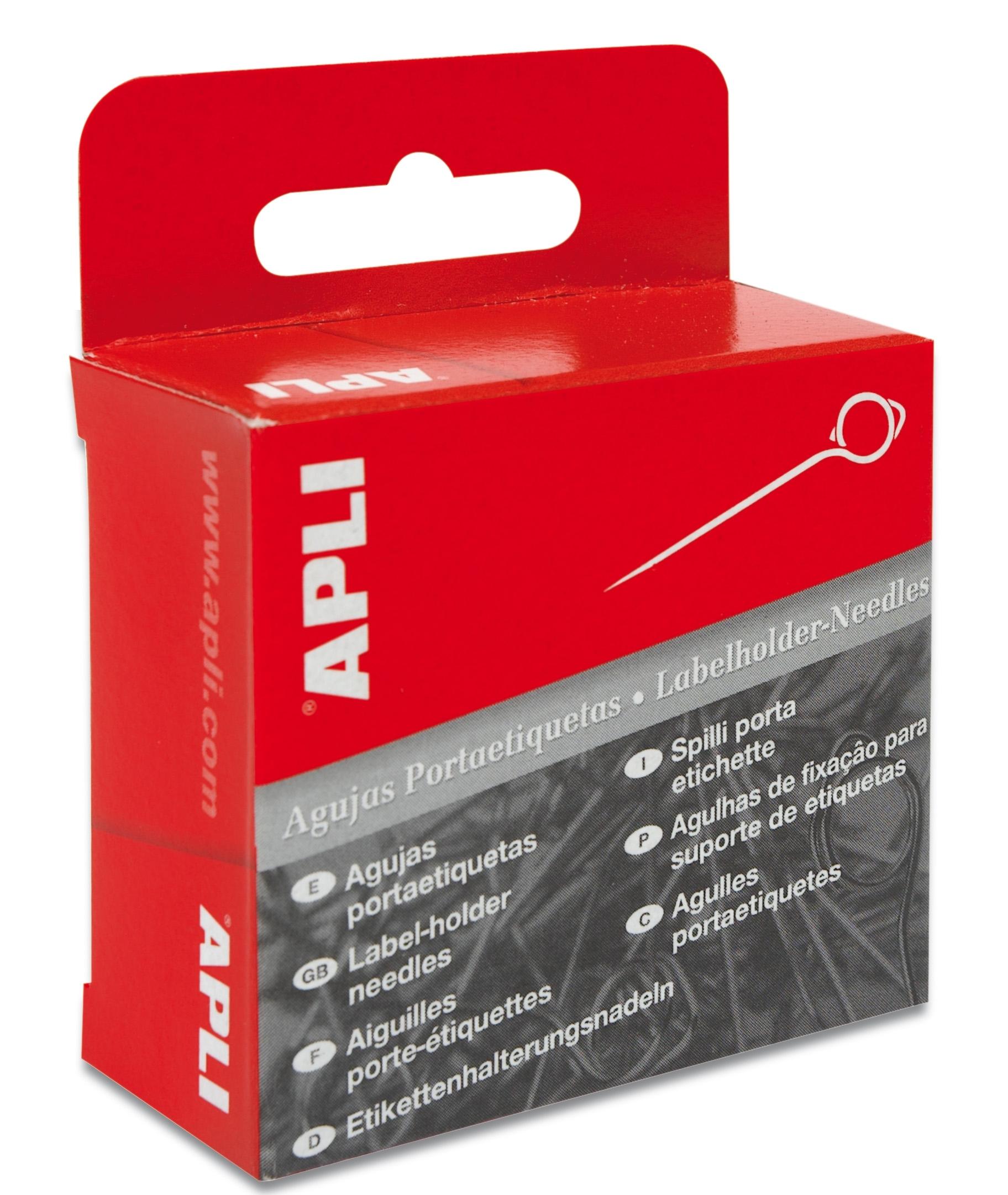 CAJA 100 UNIDADES AGUJAS PORTA ETIQUETAS APLI RF 431