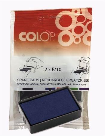 BLISTER 2 ALMOHADILLAS COLOP E/10 - S120 AZUL