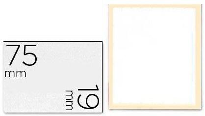 ROLLO 1.000 ETIQUETAS ADHESIVAS BLANCAS 19 X 75 KORES - ESCRITURA MANUAL