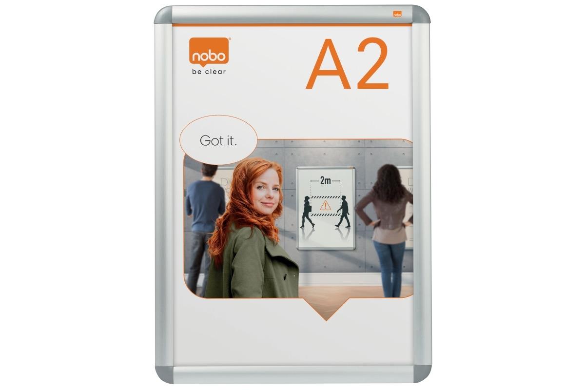 MARCO PORTA ANUNCIOS NOBO PREMIUM PLUS DIN A2 MARCO DE ALUMINIO
