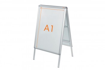 CABALLETE PUBLICITARIO DE DOBLE CARA CON MARCO A PRESIÓN NOBO A-BOARD PREMIUM PLUS A1