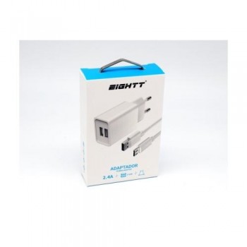 CARGADOR EIGHTT ECW-M SMARTPHONE TABLET MICRO USB 5V 2.4A