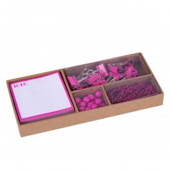 SET OFICINA FLUOR COLLECTION COLOR ROSA APLI RF 18424
