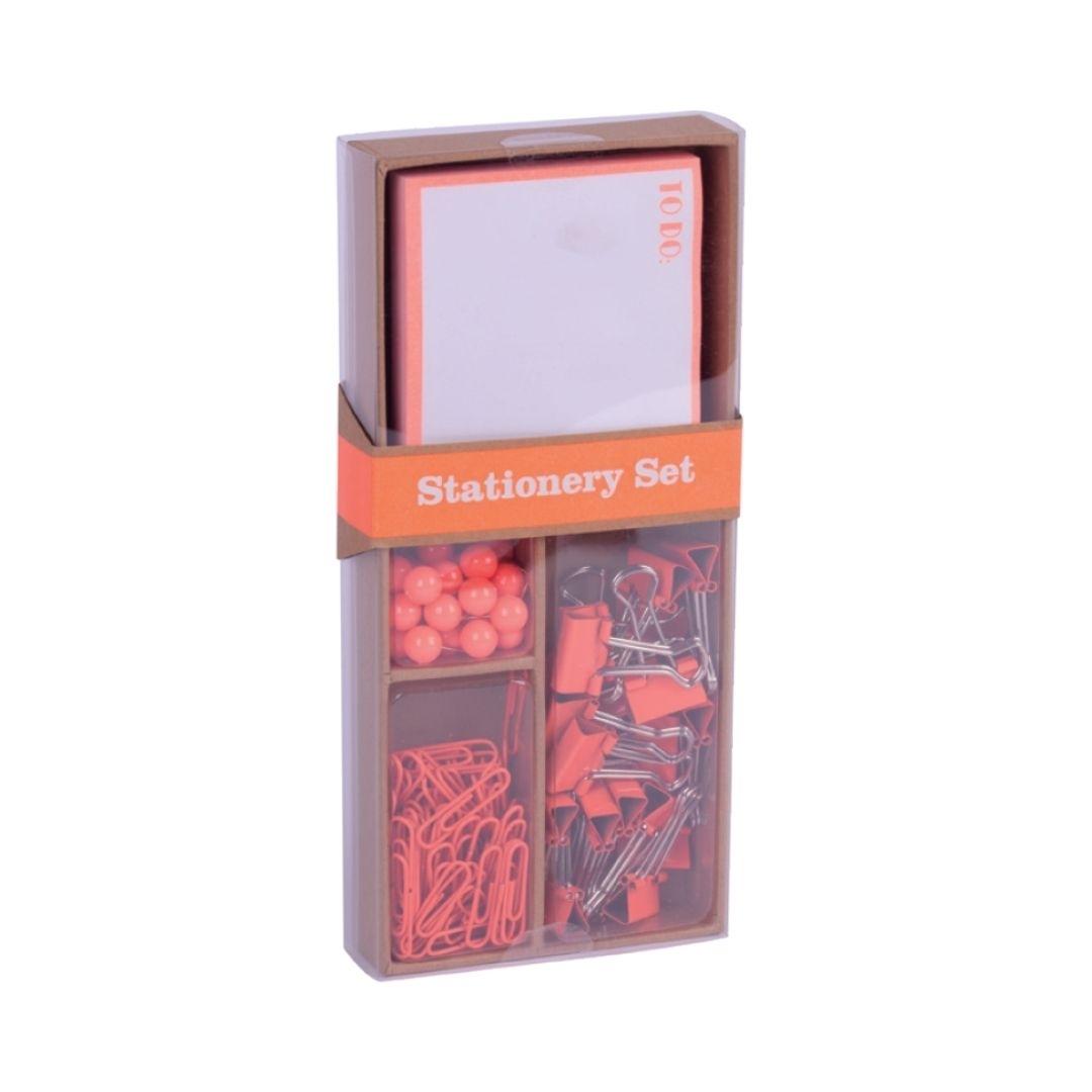 SET OFICINA FLUOR COLLECTION COLOR NARANJA APLI RF 18425