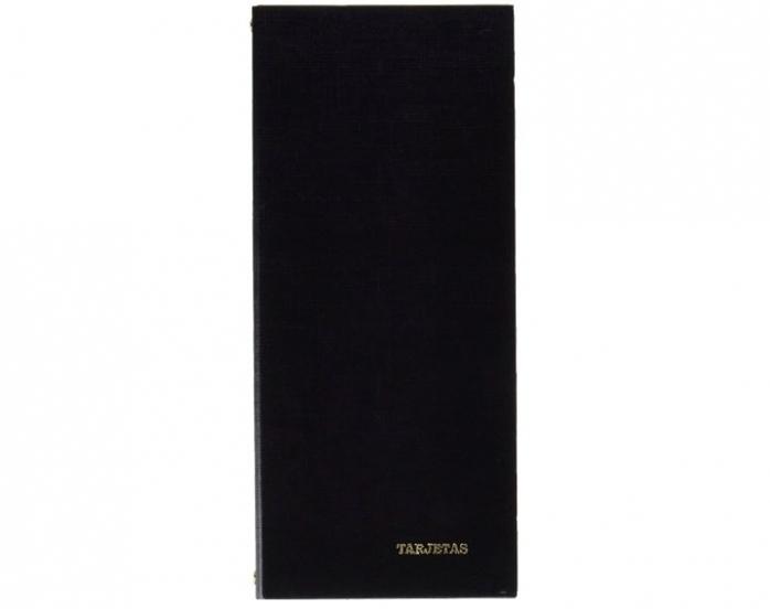 TARJETERO AMERICANO 2/3 FOLIO PARDO COLOR NEGRO PARA 240 TARJETAS