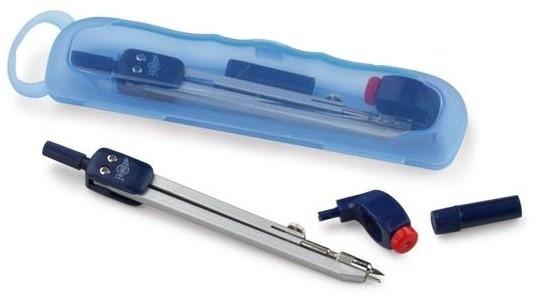 COMPAS ESCOLAR ARTICULADO CON ADAPTADOR UNIVERSAL FAIBO 226-07 COLOR AZUL