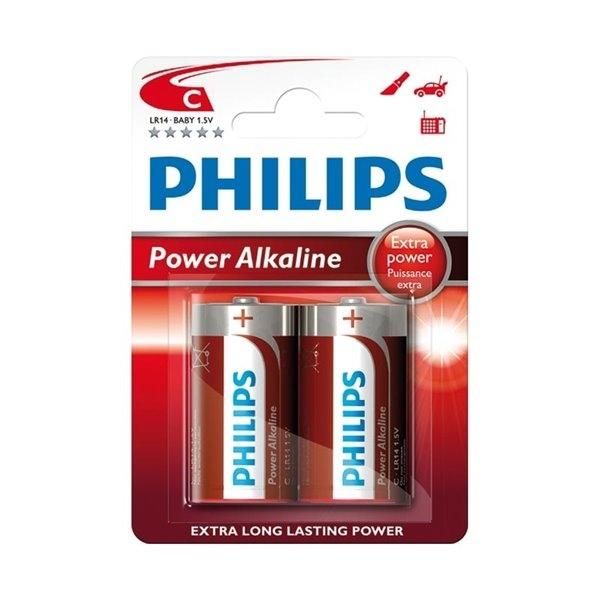 BLISTER 2 PILAS PHILIPS LR14 C