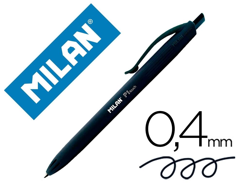 BOLIGRAFO MILAN P1 TOUCH RETRACTIL 1 MM NEGRO