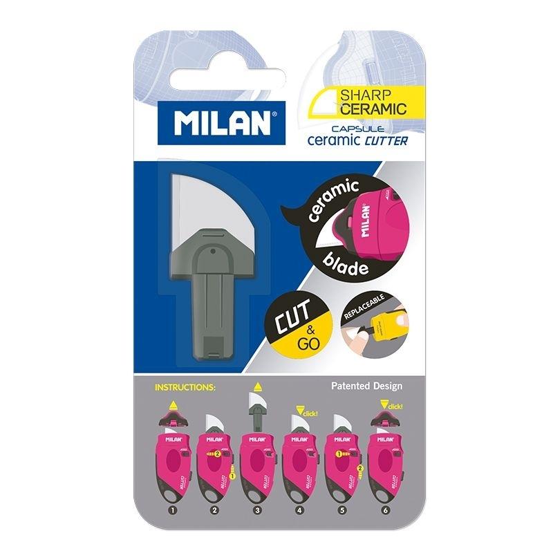 BLISTER HOJA CERAMICA DE REPUESTO PARA CUTTER CAPSULE MILAN
