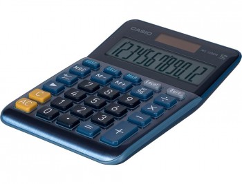 CALCULADORA CASIO MS-120EM 12 DIGITOS COLOR AZUL