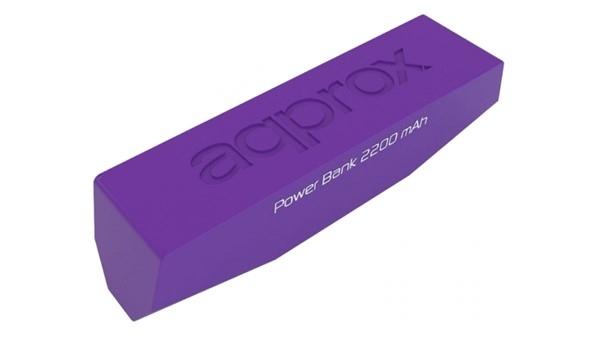 BATERIA EXTERNA POWERBANK DE BOLSILLO APPROX 2200 MAH COLOR ROSA
