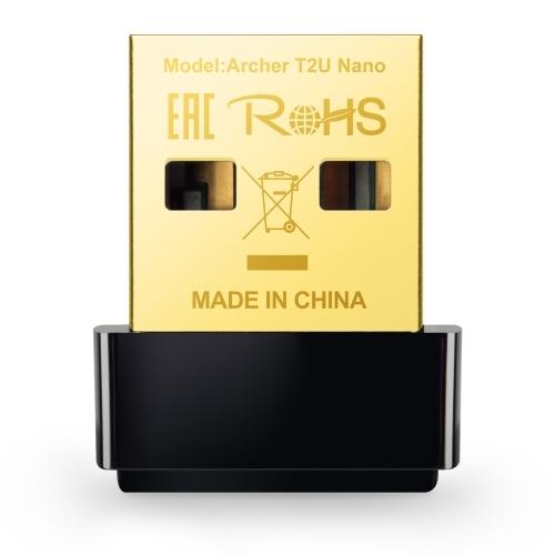 RECEPTOR WIFI TP-LINK ARCHER T2U NANO USB DOBLE BANDA AC600