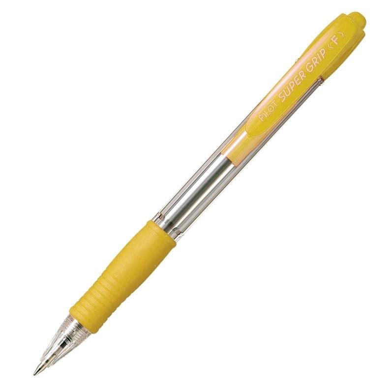 BOLIGRAFO PILOT SUPERGRIP AMARILLO - TINTA AZUL