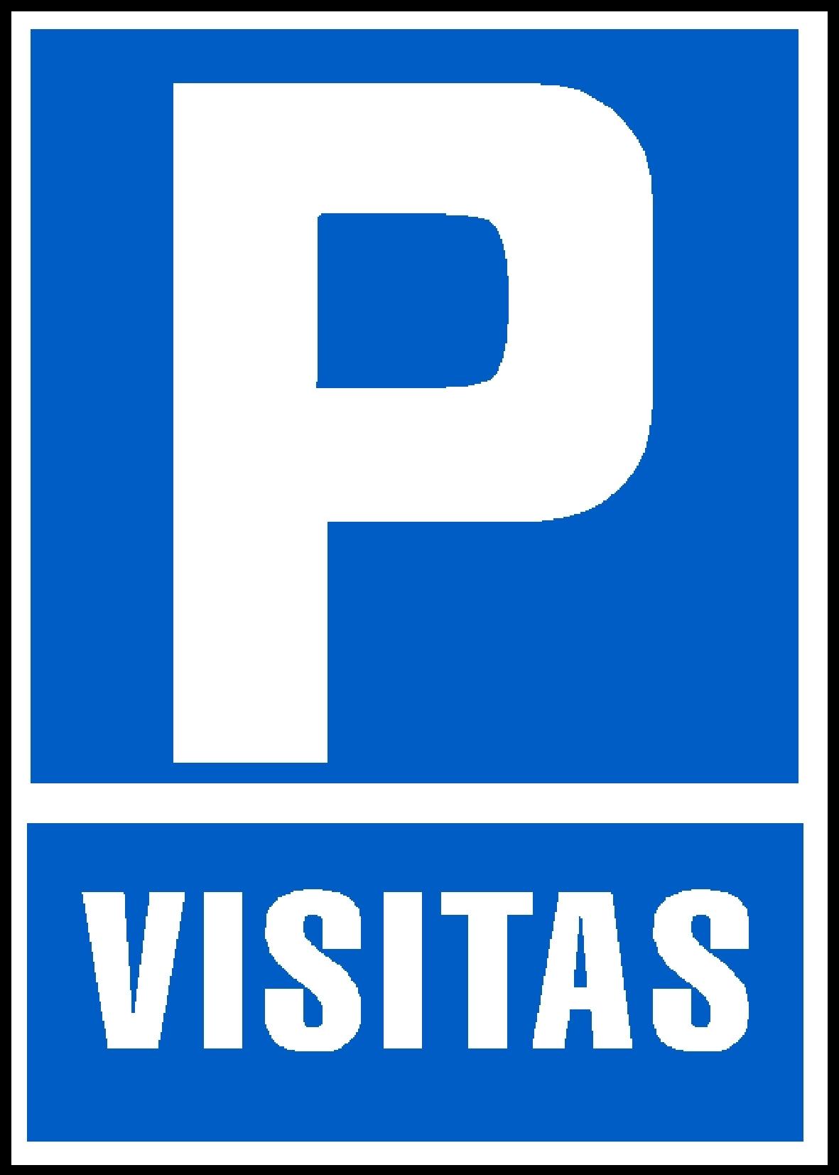 SEÑAL "PARKING VISITAS" EN PVC A4 210 X 297 MM ARCHIVO 2000