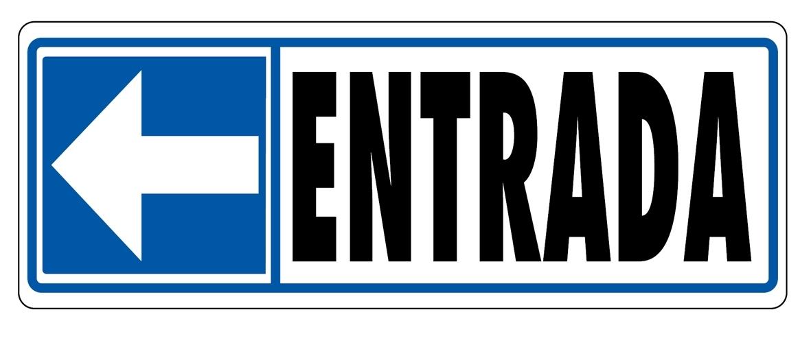 SEÑAL PVC 65 X 175 ARCHIVO 2000 "ENTRADA (IZQUIERDA)"