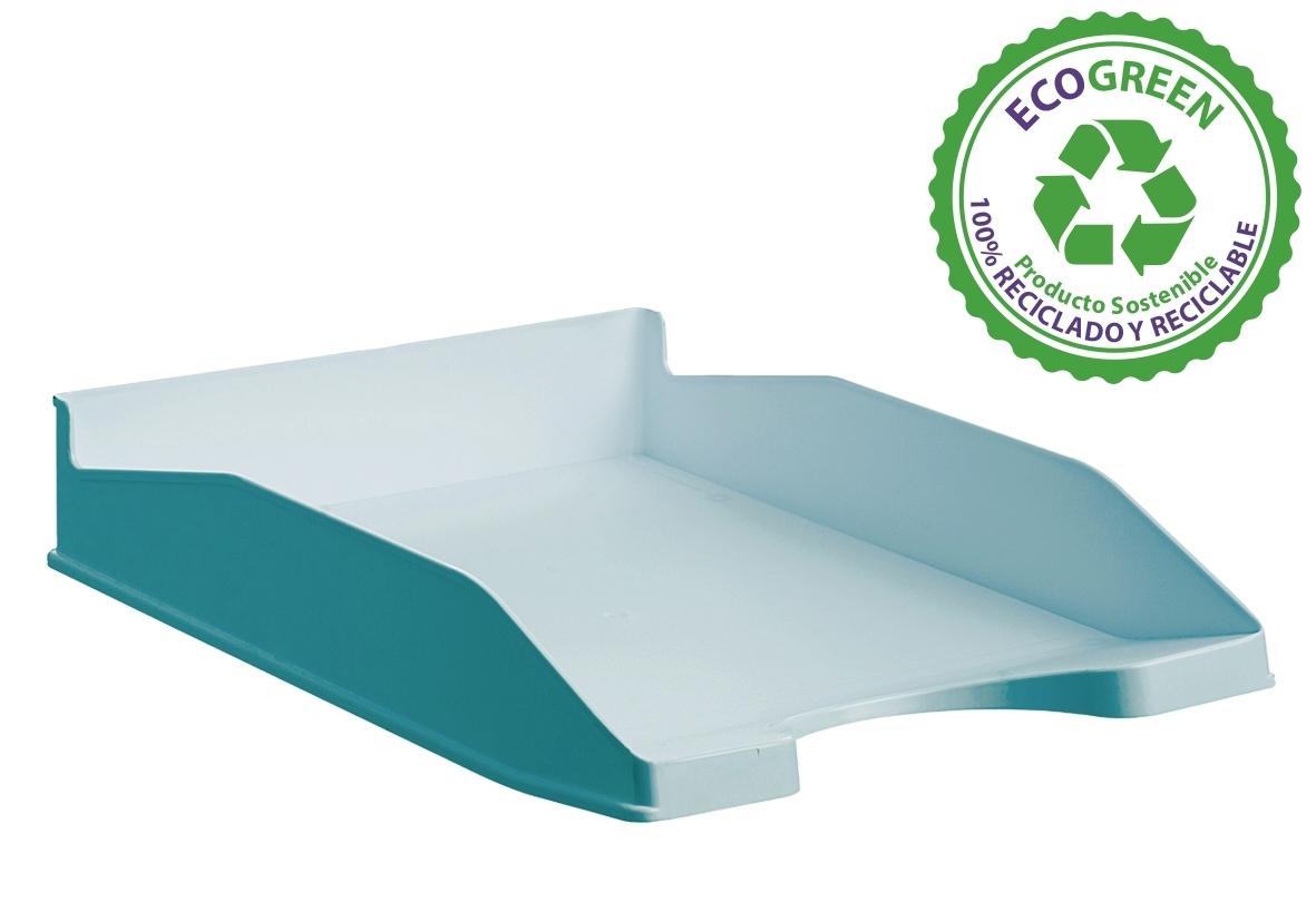 BANDEJA SOBREMESA ARCHIVO 2000 742 PLASTICO OPACO RECICLADO AZUL PASTEL
