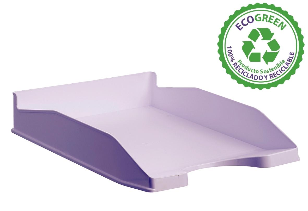 BANDEJA SOBREMESA ARCHIVO 2000 742 PLASTICO OPACO RECICLADO MALVA PASTEL