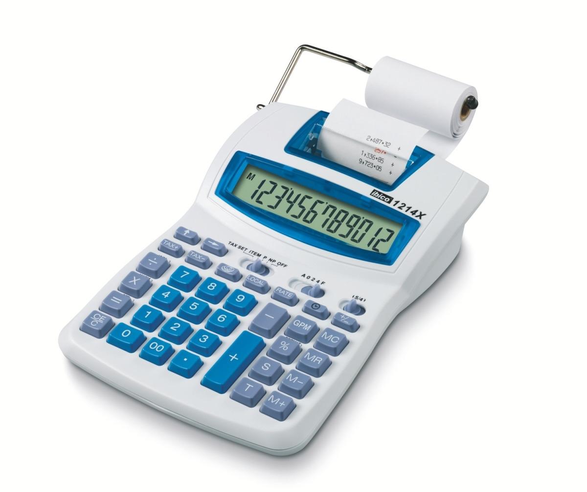 CALCULADORA CON IMPRESION IBICO 1214X SEMI PROFESIONAL