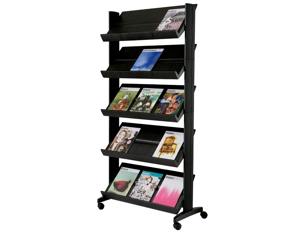 EXPOSITOR FAST-PAPERFLOW DE SUELO MOVIL NEGRO COD 34810
