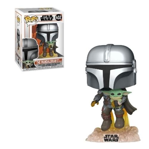 FUNKO POP STAR WARS THE MANDALORIAN VOLANDO CON JET & BABY YODA 50959