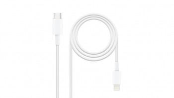 CABLE IPHONE LIGHTNING A USB C 1.0M NANOCABLE COLOR BLANCO