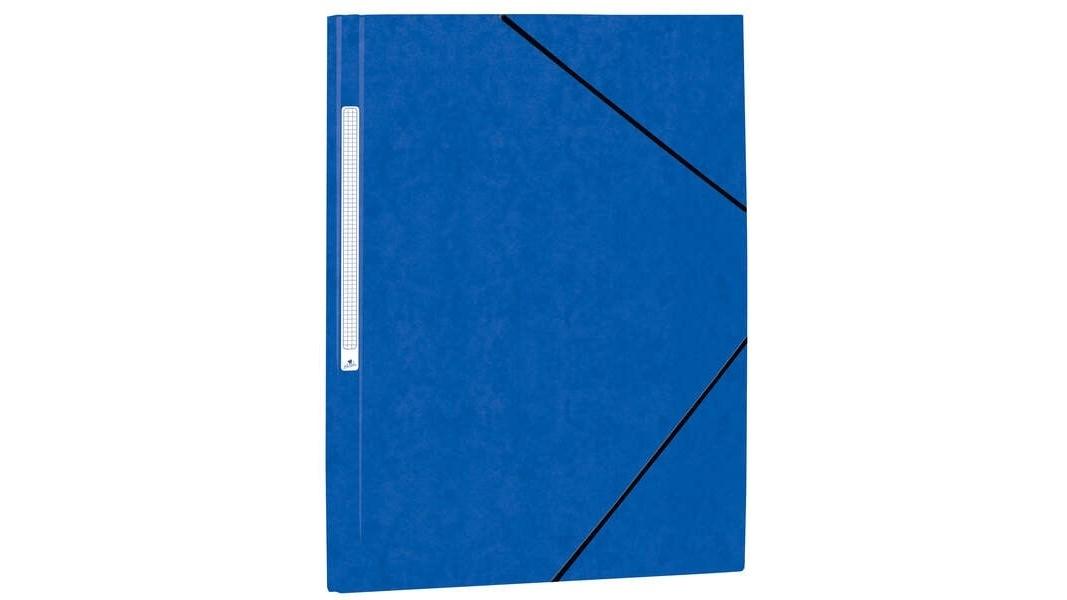 CARPETA GOMAS SOLAPAS CARTON SIMIL PRESPAN FOLIO MARIOLA COLOR AZUL