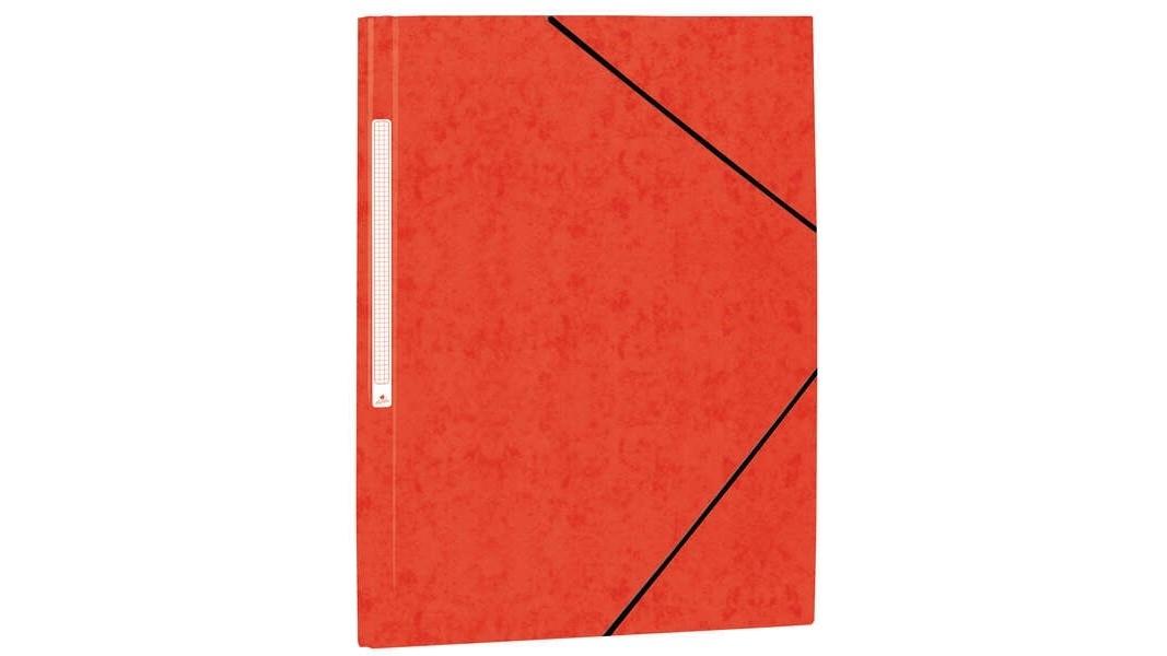 CARPETA GOMAS SOLAPAS CARTON SIMIL PRESPAN FOLIO MARIOLA COLOR ROJO