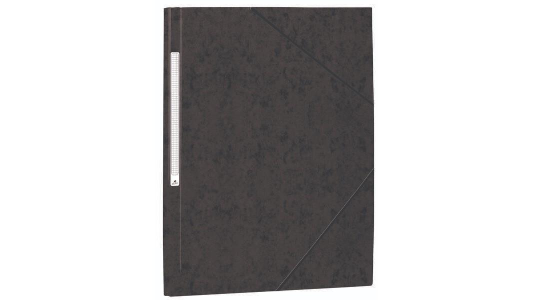 CARPETA GOMAS SOLAPAS CARTON SIMIL PRESPAN FOLIO MARIOLA COLOR NEGRO