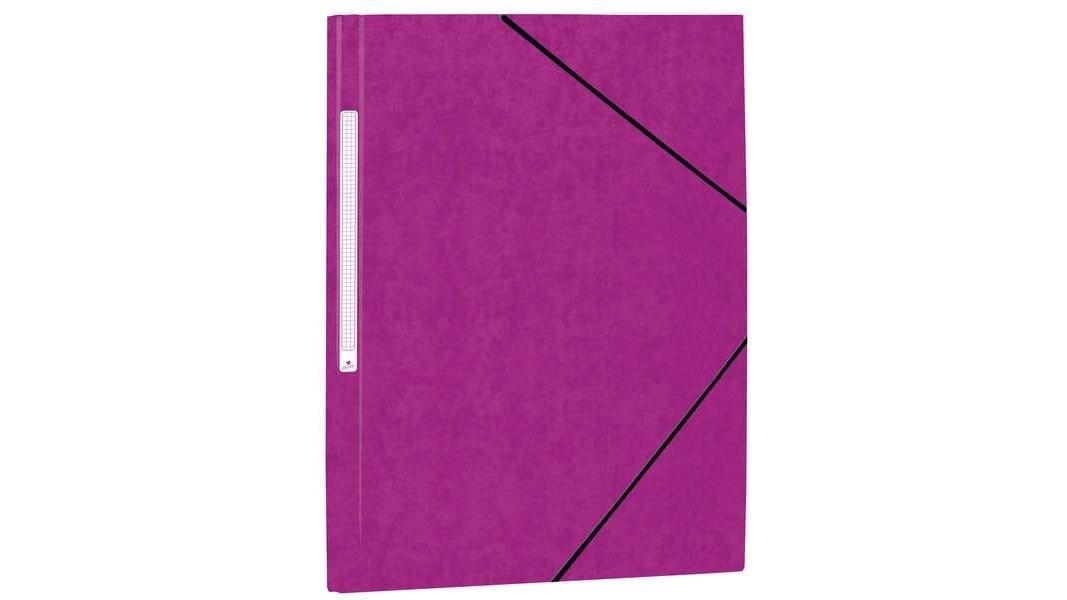 CARPETA GOMAS SOLAPAS CARTON SIMIL PRESPAN FOLIO MARIOLA COLOR VIOLETA