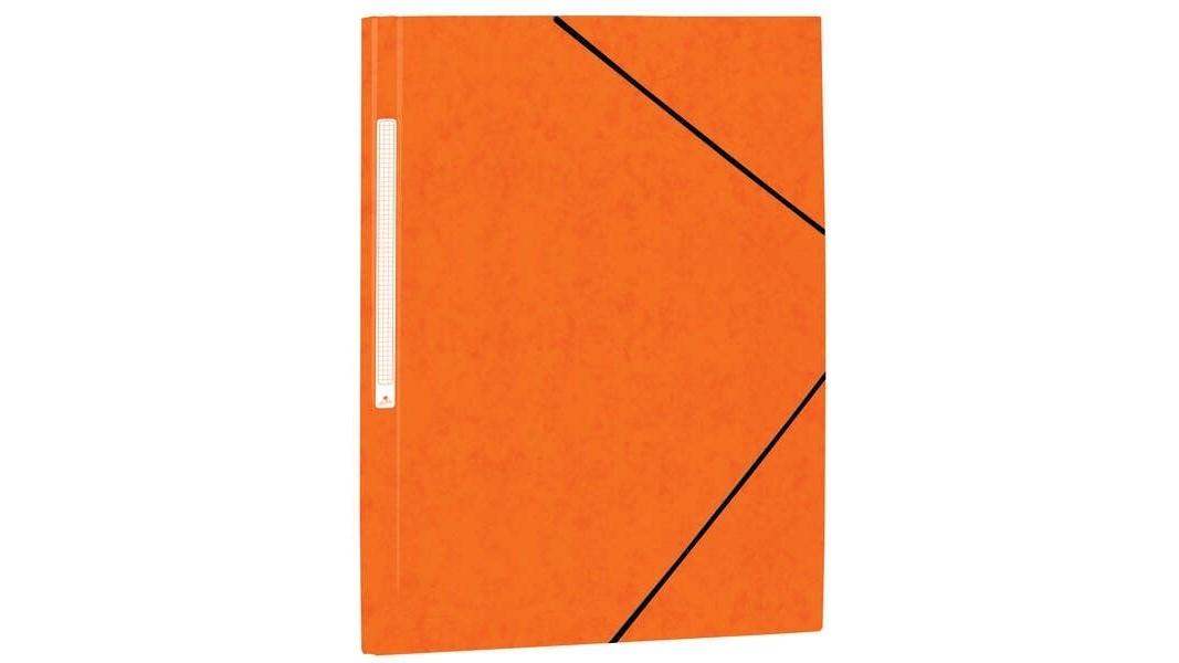 CARPETA GOMAS SOLAPAS CARTON SIMIL PRESPAN FOLIO MARIOLA COLOR NARANJA