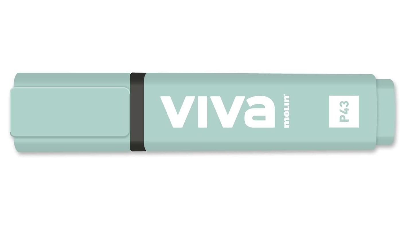 ROTULADOR FLUORESCENTE PASTEL MOLIN VIVA COLOR TURQUESA MAR