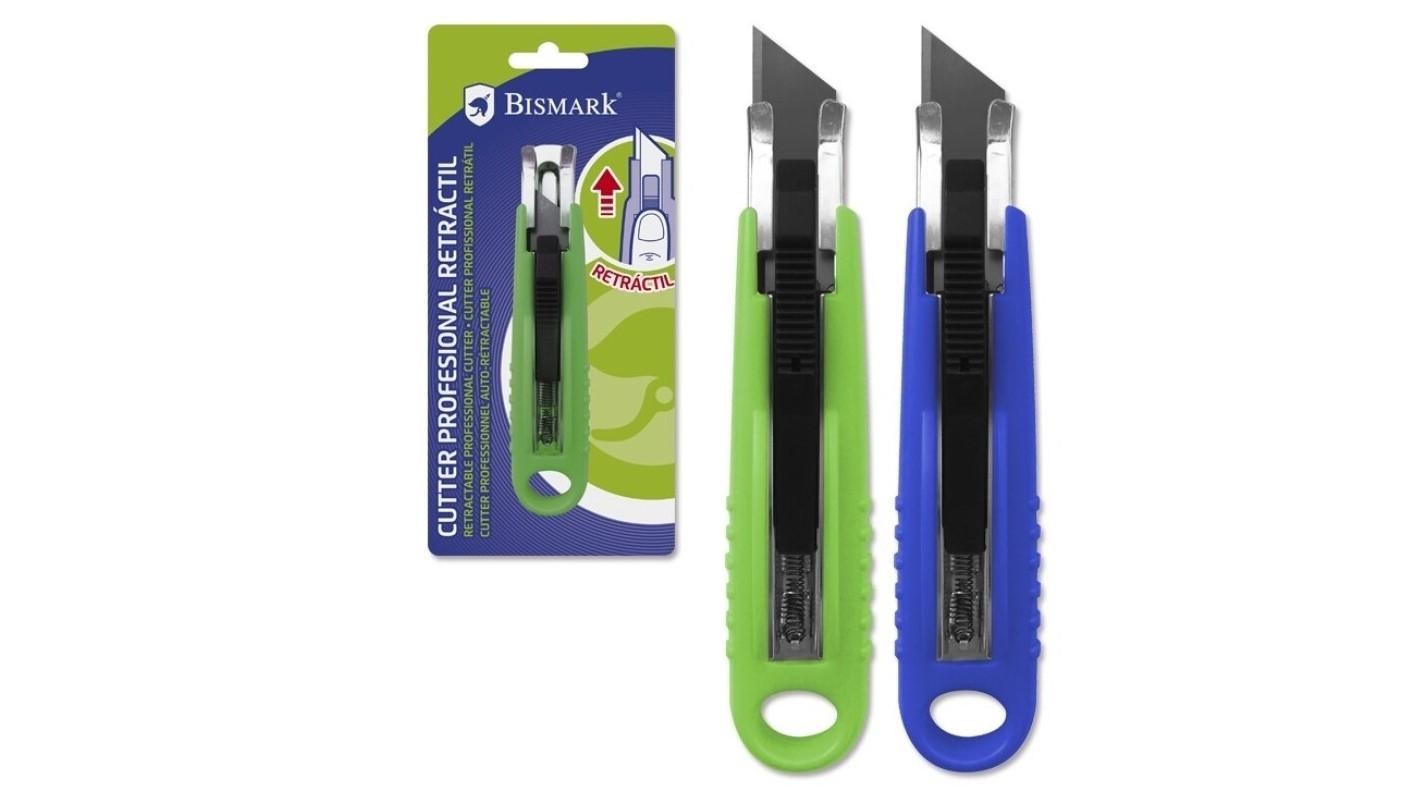 CUTTER BISMARK PROFESIONAL DE SEGURIDAD CON CUCHILLA AUTO RETRACTIL
