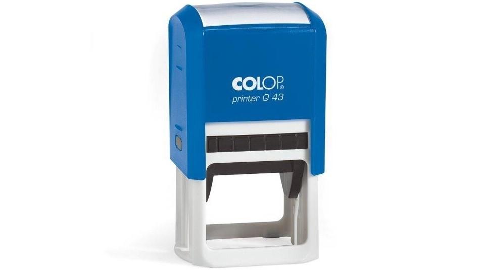 CARCASA SELLO AUTOMATICO COLOP PRINTER Q43 (43X43 MM) AZUL