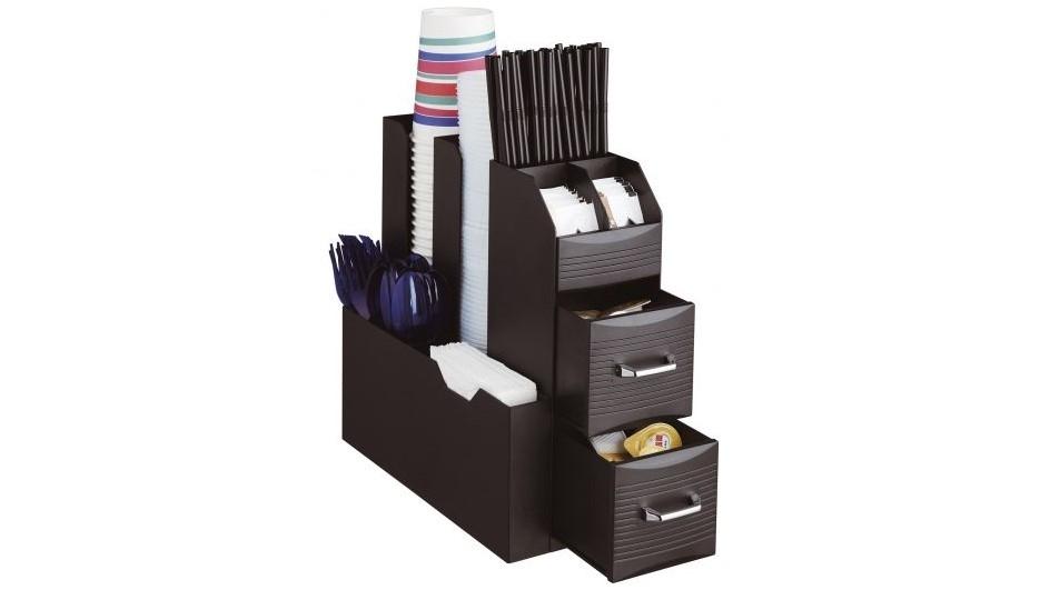 ORGANIZADOR 2 CAJONES ARCHIVO 2000 PARA ACCESORIOS CAFE