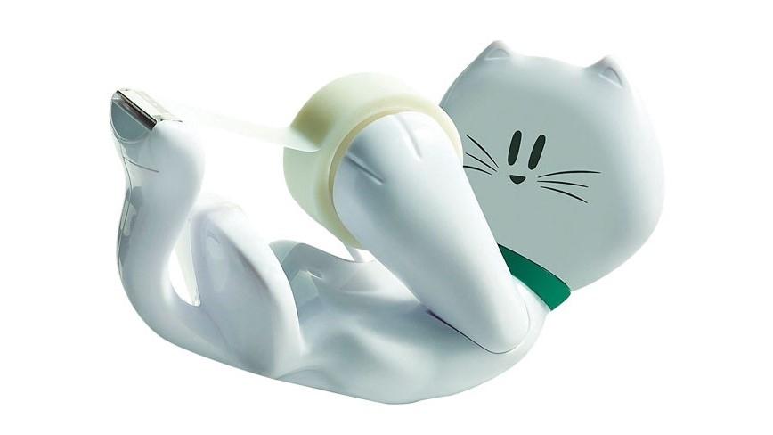 PORTARROLLOS SCOTCH GATO CON CINTA ADHESIVA