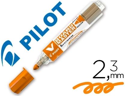 ROTULADOR PILOT VBOARD MASTER PARA PIZARRA BLANCA NARANJA TINTA LIQUIDA TRAZO 2,3MM