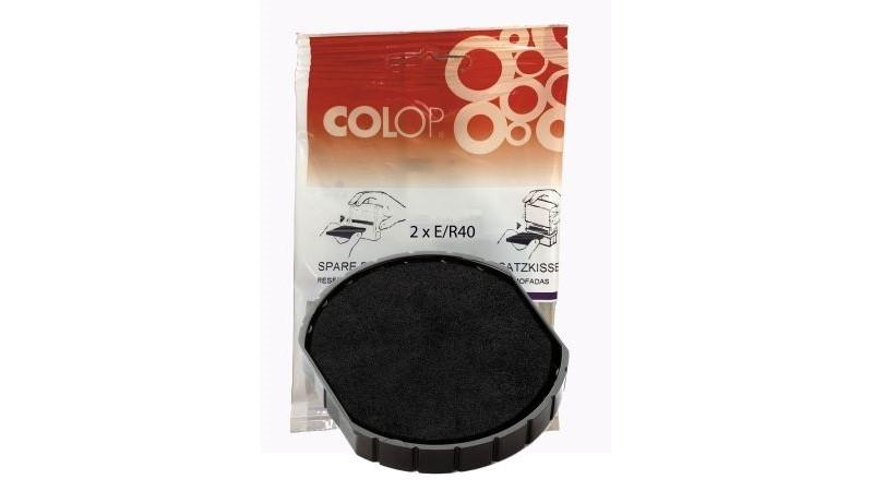 BLISTER 2 ALMOHADILLAS COLOP R40 NEGRO
