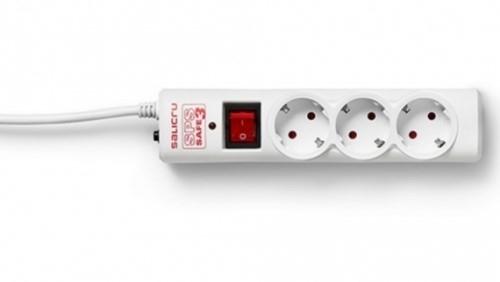 REGLETA SALICRU SPS SAFE 3 CON INTERRUPTOR Y 3 TOMAS SCHUKO