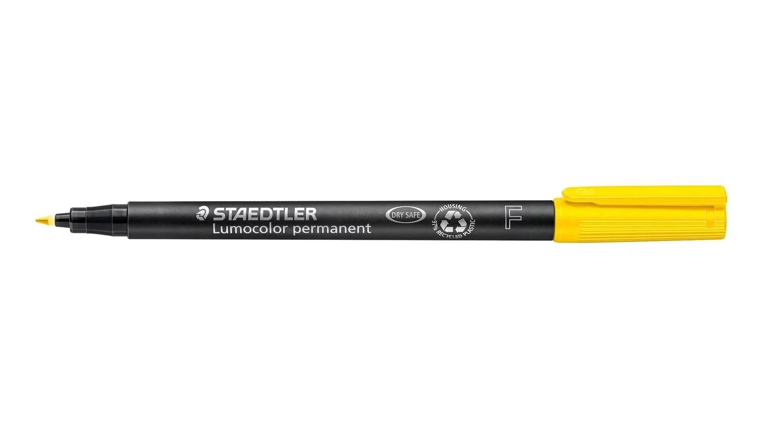 ROTULADOR STAEDTLER LUMOCOLOR PUNTA F 0,6 MM AMARILLO 318-1