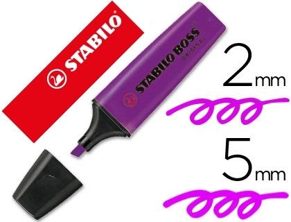 ROTULADOR FLUORESCENTE STABILO BOSS VIOLETA / LAVANDA