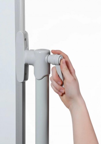 PIZARRA BLANCA VOLTEABLE 120X180 CM MAGNETICA AMBAS SUPERFICIES DE ESCRITURA DAHLE