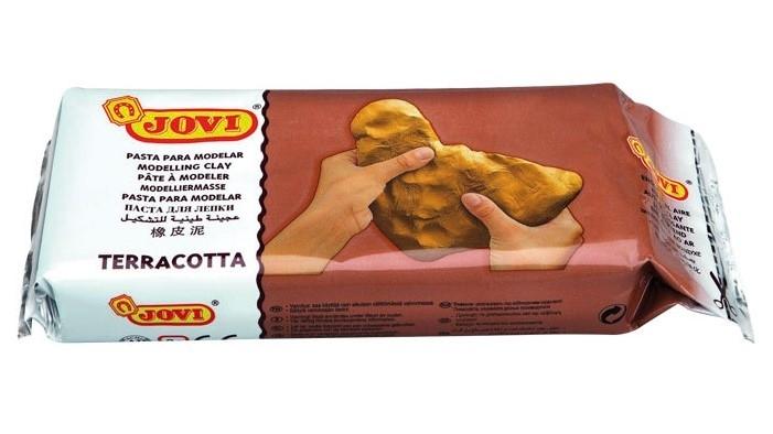 PASTA PARA MODELAR JOVI AIR DRY 500GR COLOR TERRACOTA