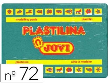 PLASTILINA JOVI 72 VERDE OSCURO -UNIDAD -TAMAÑO GRANDE 350 GR