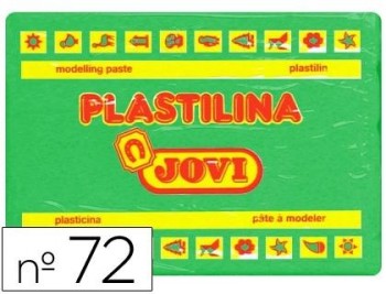 PLASTILINA JOVI 72 VERDE CLARO -UNIDAD -TAMAÑO GRANDE 350 GR