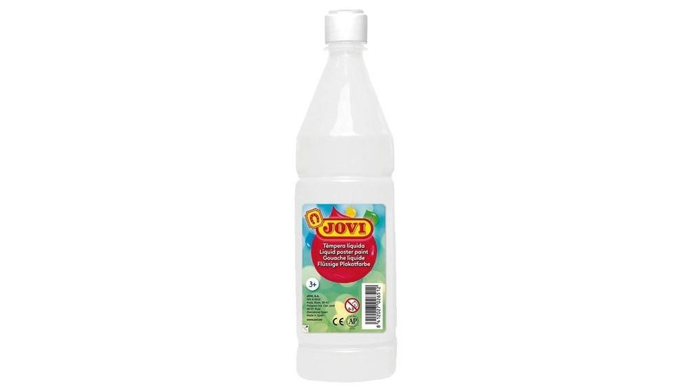 BOTELLA TEMPERA LIQUIDA ESCOLAR JOVI 1000 ML COLOR BLANCO