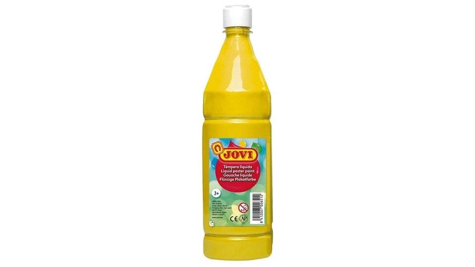 BOTELLA TEMPERA LIQUIDA ESCOLAR JOVI 1000 ML COLOR AMARILLO