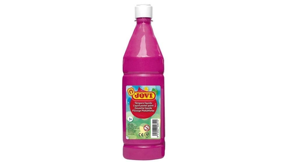 BOTELLA TEMPERA LIQUIDA ESCOLAR JOVI 1000 ML COLOR MAGENTA