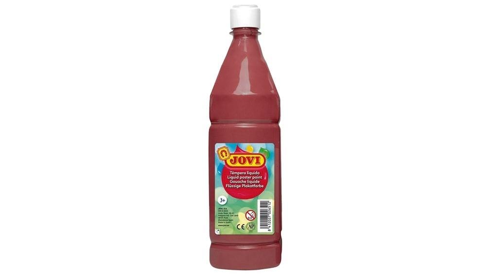 BOTELLA TEMPERA LIQUIDA ESCOLAR JOVI 1000 ML COLOR MARRON