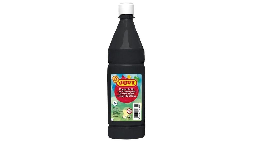 BOTELLA TEMPERA LIQUIDA ESCOLAR JOVI 1000 ML COLOR NEGRO