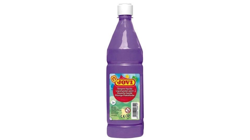 BOTELLA TEMPERA LIQUIDA ESCOLAR JOVI 1000 ML COLOR VIOLETA